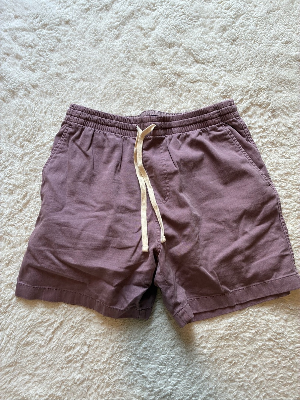J. Crew Men's Drawstring Shorts - Mauve